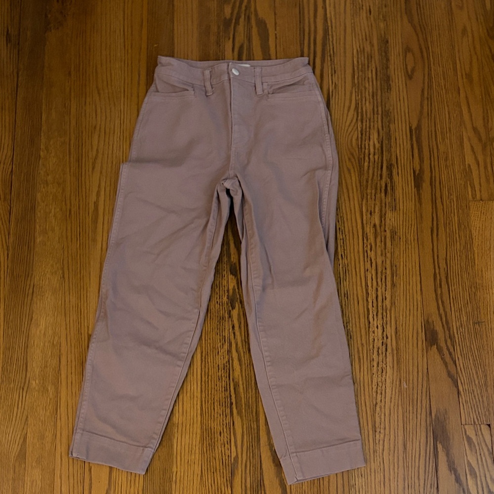 Madewell Women’s Mauve Canvas Pants